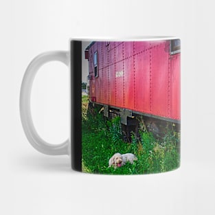 Red Cabooch Dog Mug